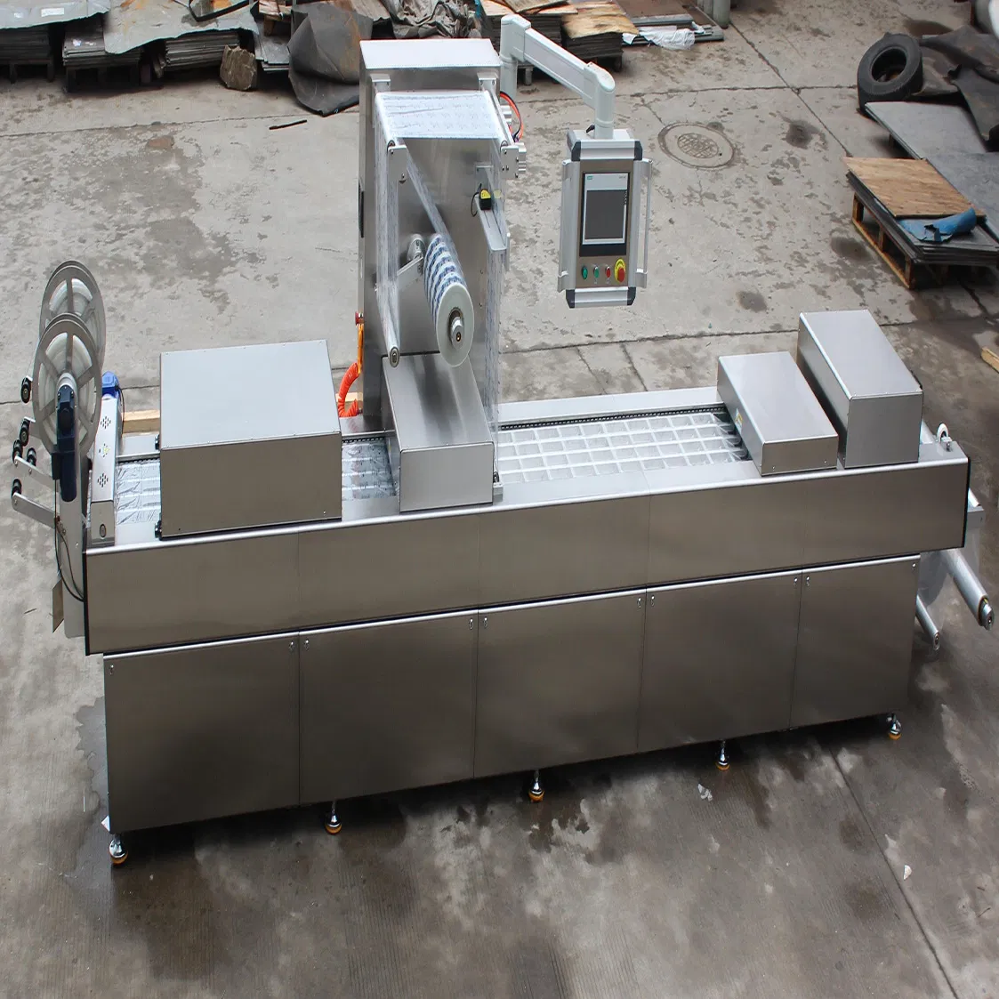 Automatic Semi-Finished Food Thermoforming Vacuum Packaging Machine