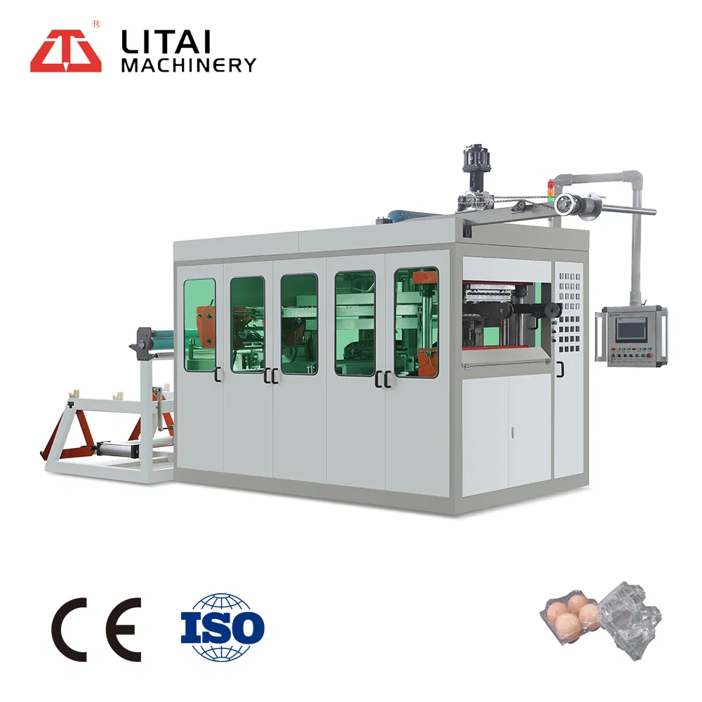 Fully Automatic Plastic Cup Lid Forming Machine Clamshell Blister Packaging Meat Box Thermoforming Machine China