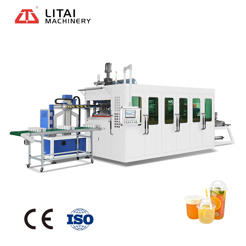 Custom Litai 750 Fully Automatic Positive and Negative Hydraulic Pressure Thermoforming Production Line