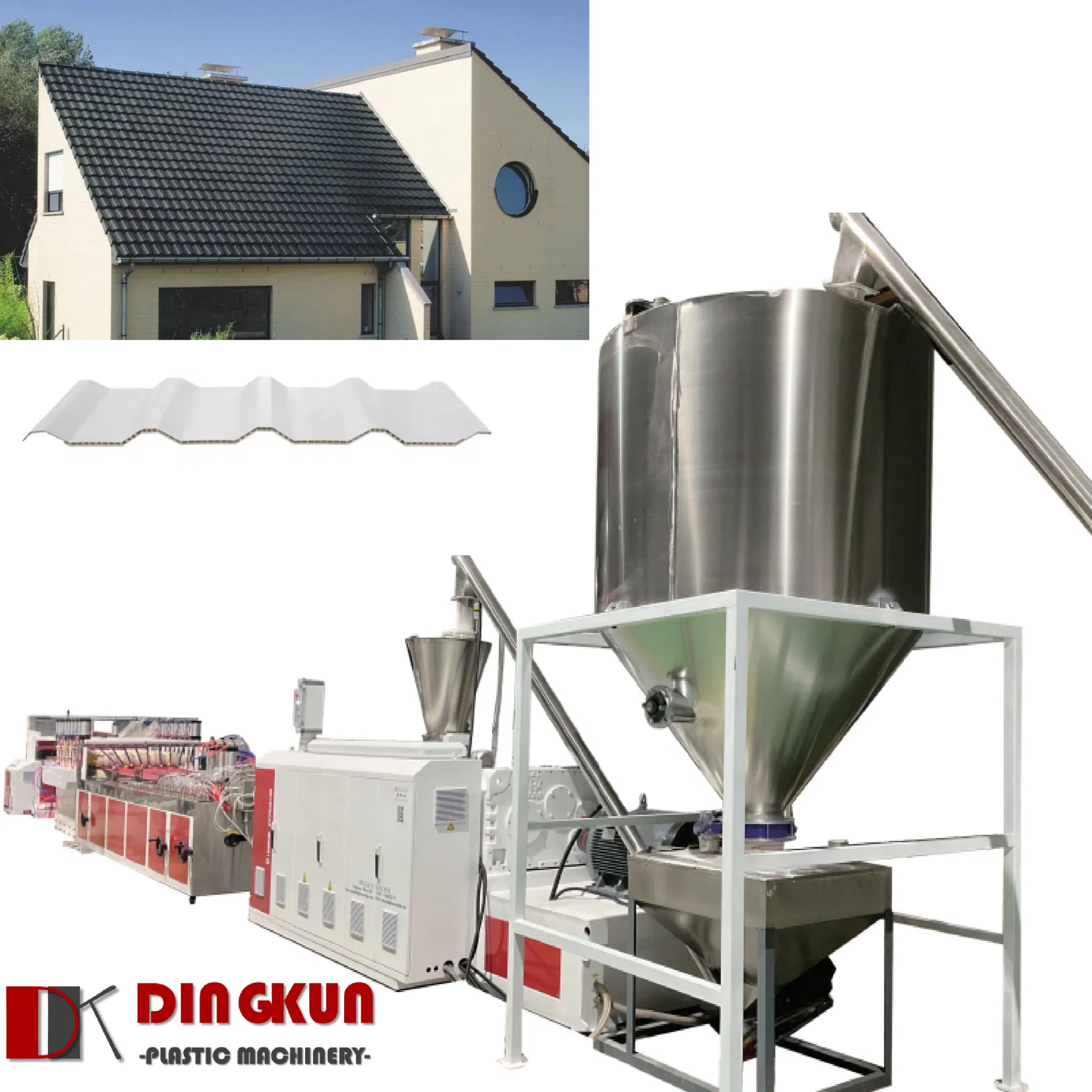 PVC Roofing Extrusion Plastic ASA Roof Sheet Making Machine