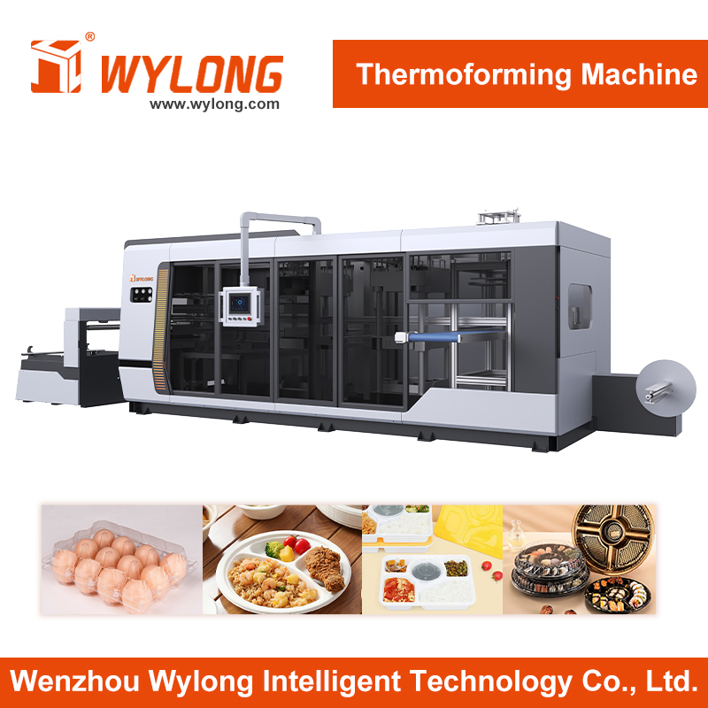 High-Speed Multi-Station Plastic Thermoforming Machine for Packaging Makers/Food Container/Lid/Clamshell/Egg Tray