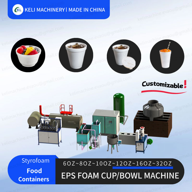EPS Styrofoam Cups and Bowl Bowl Production System