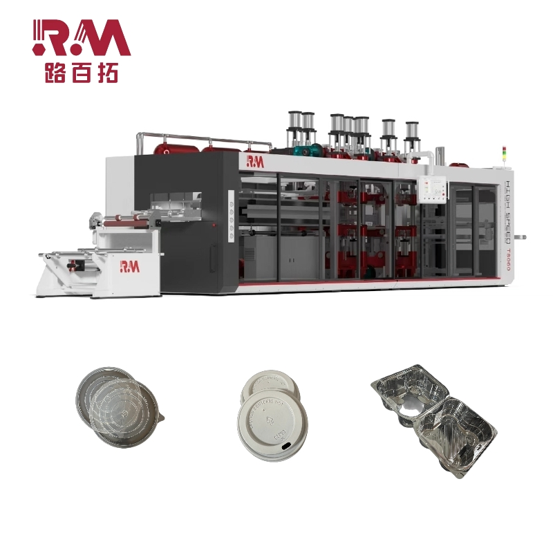 High-Efficiency Roll-Fed Thermoforming Machine for Plastic Trays, Food Boxes &amp; One-Piece Boxes