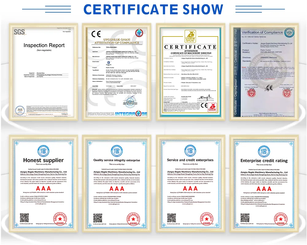 Certifications