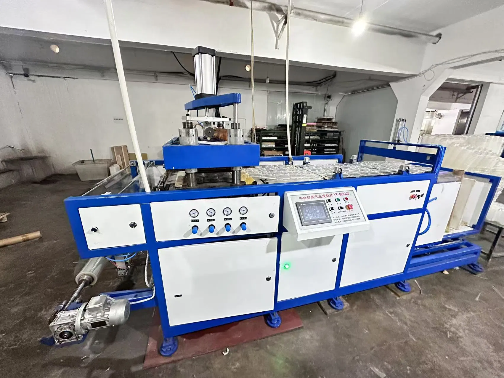 Semi Automatic Plastic Food Container Forming Equipment/Thermoforming Machine/Lunch Tray Forming Machine