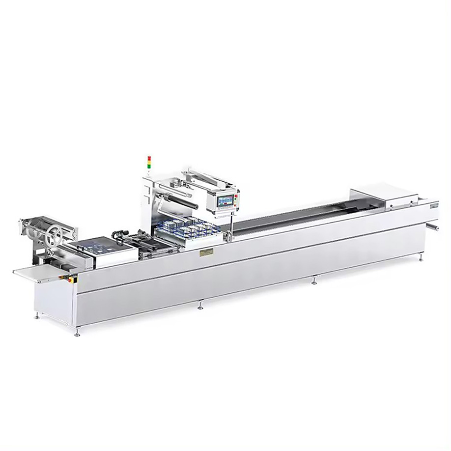 Thermoforming Automatic Map Modified Atmosphere Tray Sealing Packaging Machine Cheese Sandwich