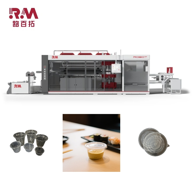 High-Efficiency Roll-Fed Thermoforming Machine for Plastic Sauce Lids &amp; Trays