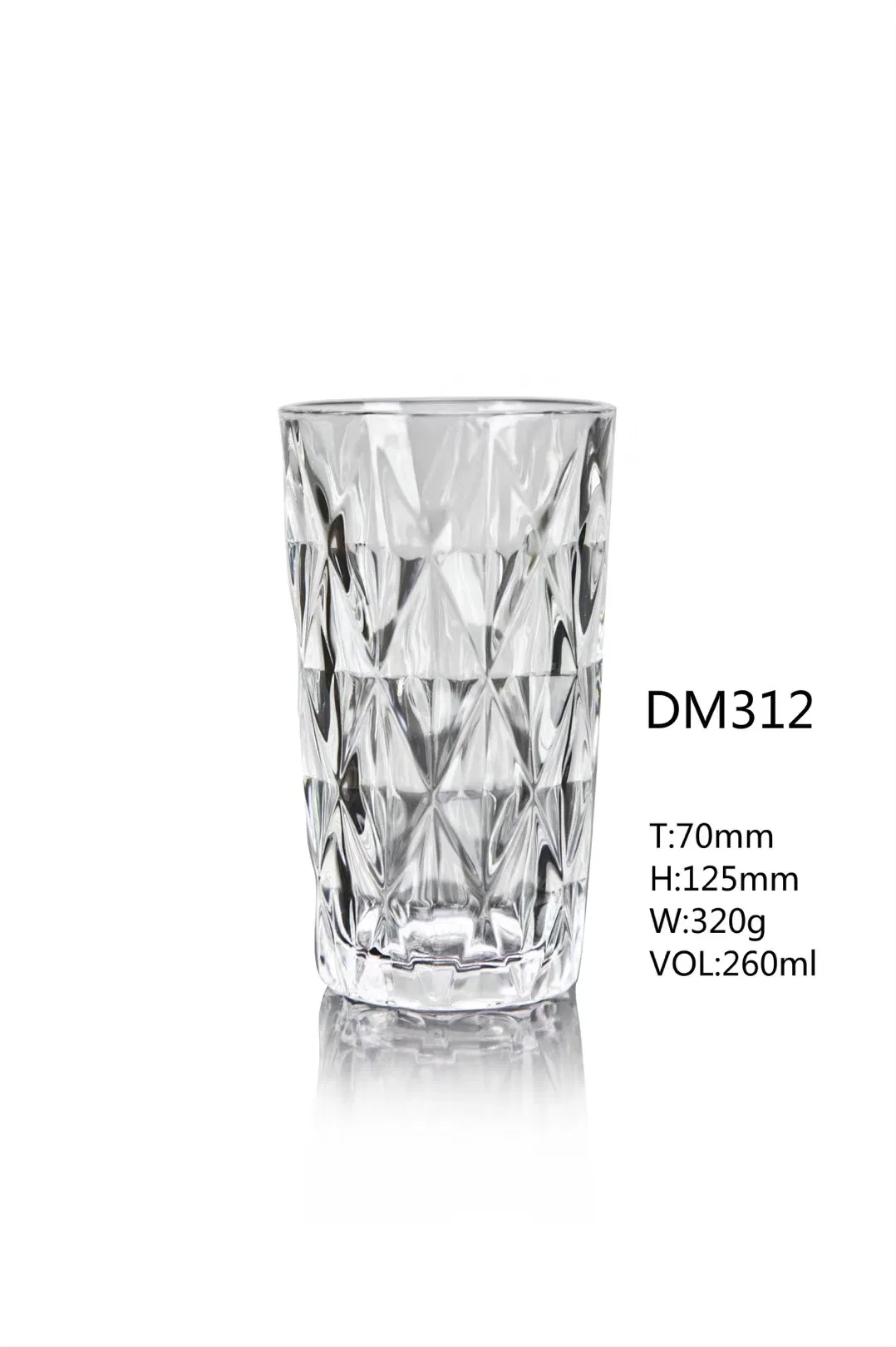 Crystal Clear Glass Handle Cup for Hot and Cold Beverages