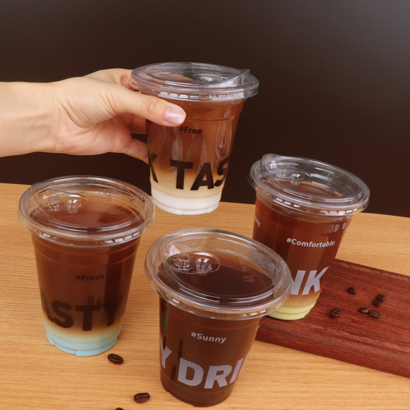 8oz-22oz PP Plastic Drinking Cup with Lid and Straw