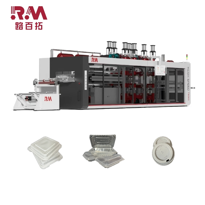 High-Efficiency Roll-Fed Thermoforming Machine for Plastic Trays, Food Boxes &amp; One-Piece Boxes