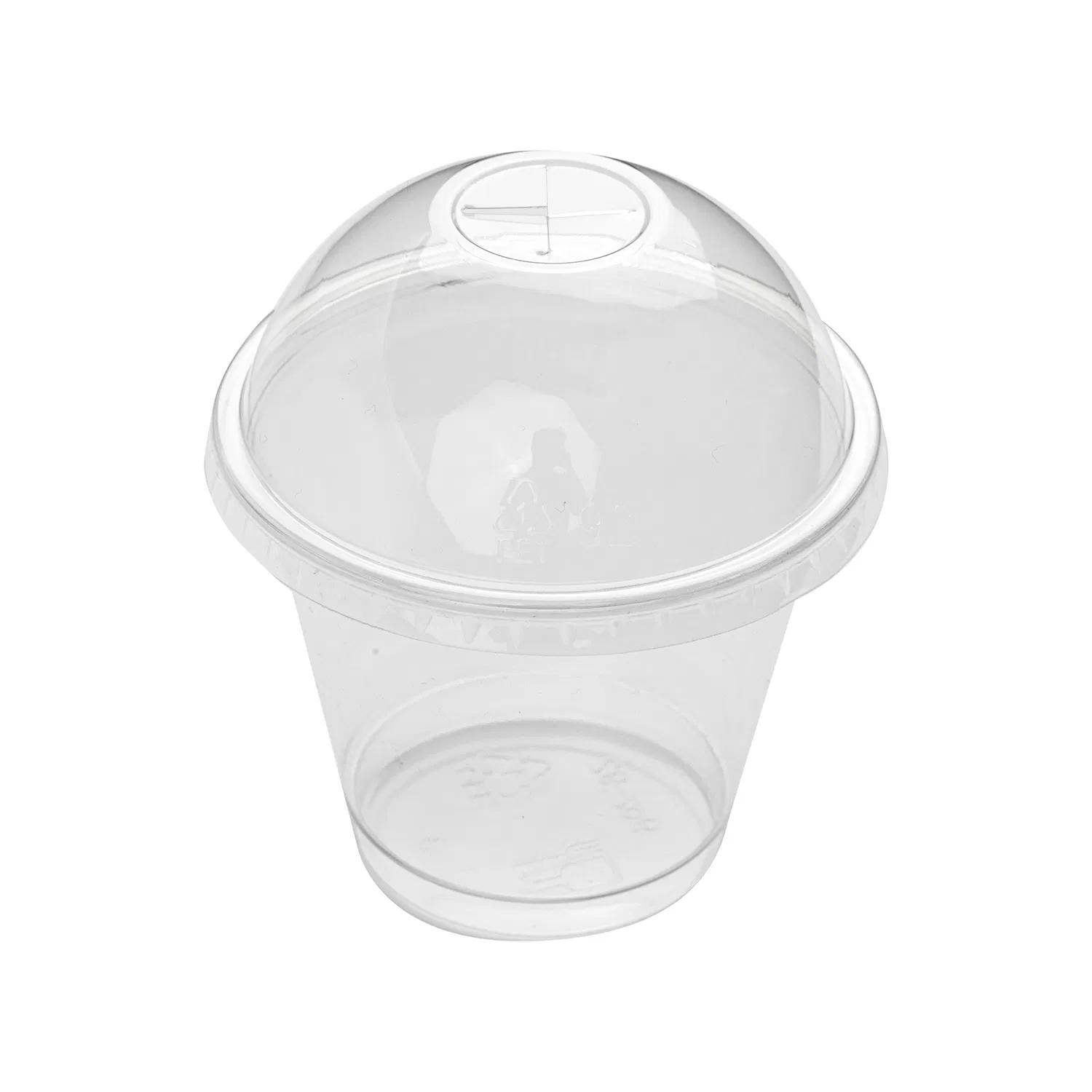 Plastic Pet Clear Drinking Cup Disposable Ice Cream Cups with Logo Custom