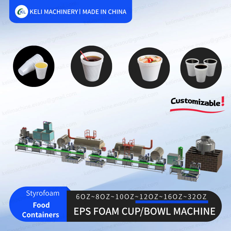 EPS Styrofoam Cups and Bowl Bowl Production System