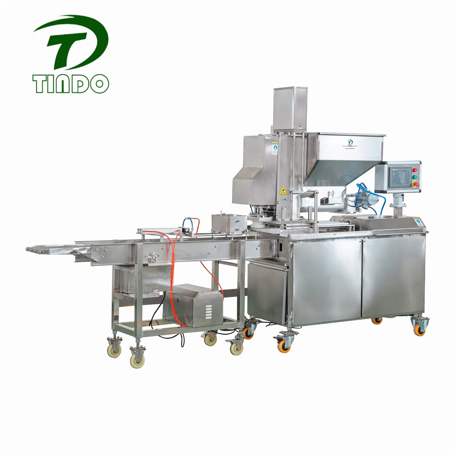 Industrial Automatic Hydraulic Chicken Nuggets Forming Machine with Tray Loader