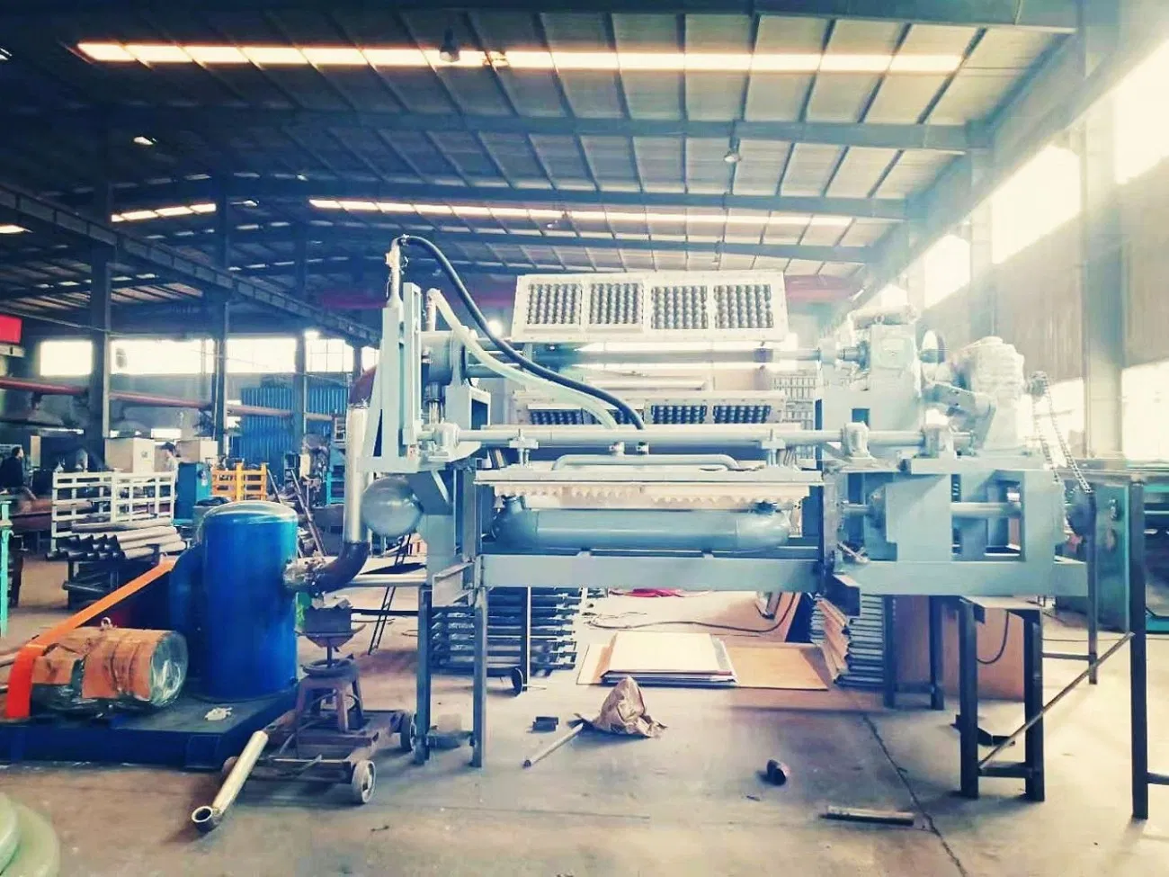 Uganda Egg Tray Production Machine Industrial Egg Tray Making Machine Egg Tray Foam Forming Machine