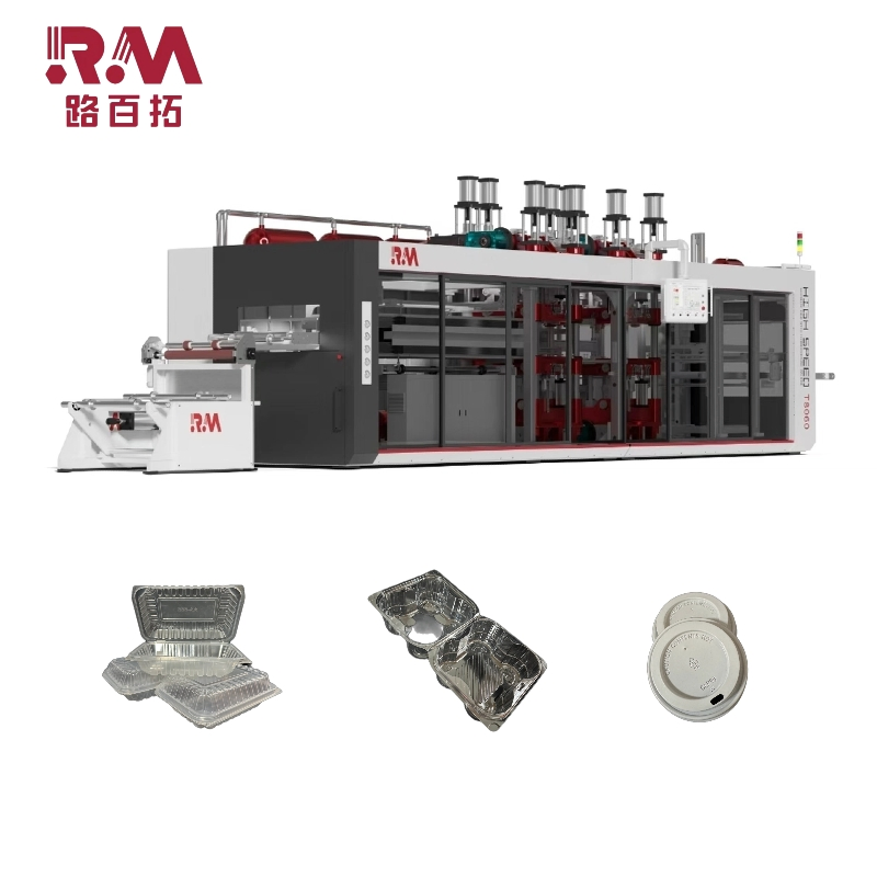 High-Efficiency Roll-Fed Thermoforming Machine for Plastic Trays, Food Boxes &amp; One-Piece Boxes
