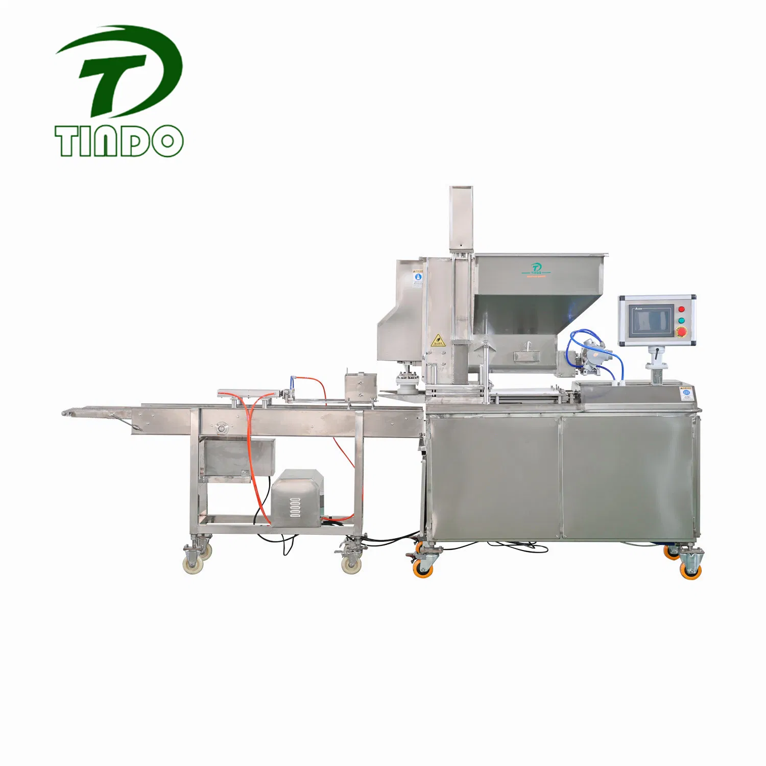 Industrial Automatic Hydraulic Chicken Nuggets Forming Machine with Tray Loader