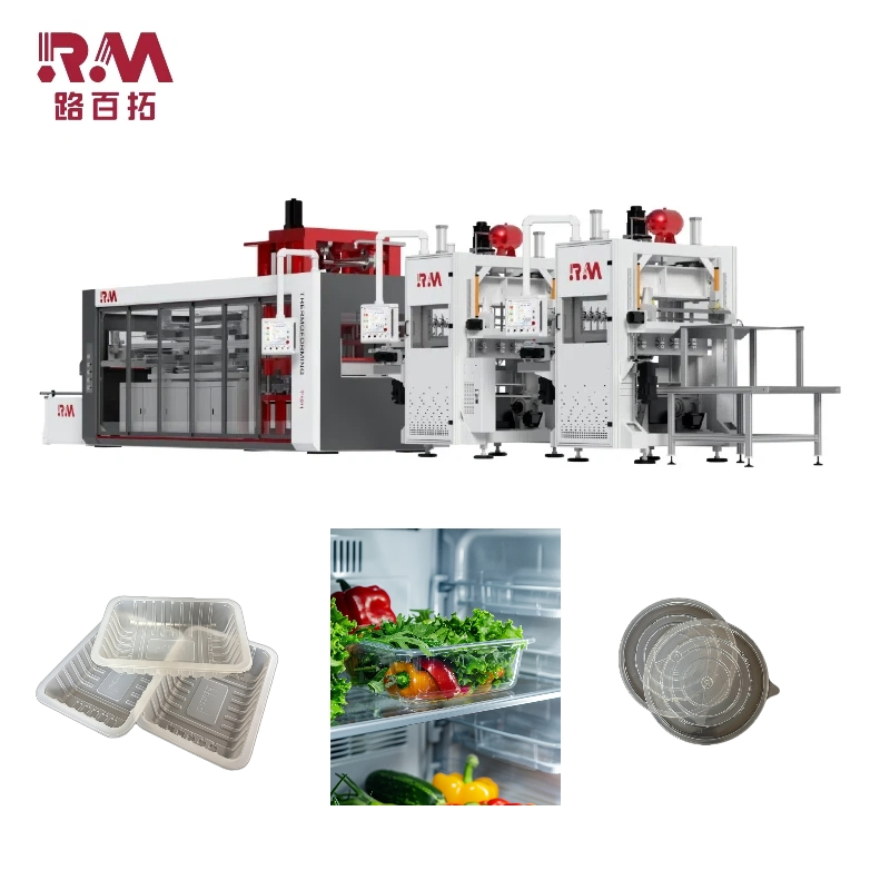 Roll-Fed Large Format Thermoforming Machine for Disposable Plastic Bowls &amp; Flower Pots