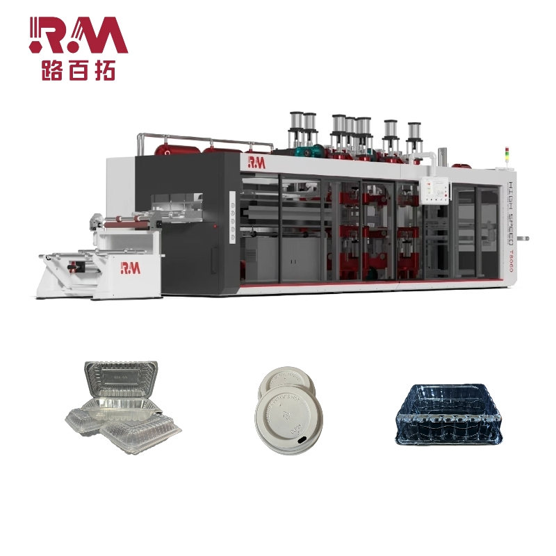 Pressure Forming Auto-Stacking High-Yield Thermoforming Machine for Disposable Plastic Catering Containers