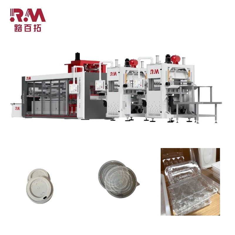 Industrial Thermoforming Machine - Large Size Plastic Tray &amp; Lid Forming Equipment