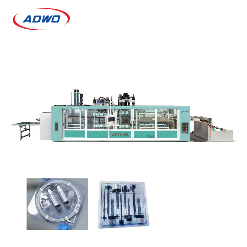 Adwo High Speed Fully-Automatic Plastic Medical Container Packaging Vacuum Forming Thermoforming Machine