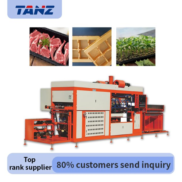 CE Approved 760*1220mm Tanz Wooden or Standard Package PE Semi-Automatic Thermoforming Machine
