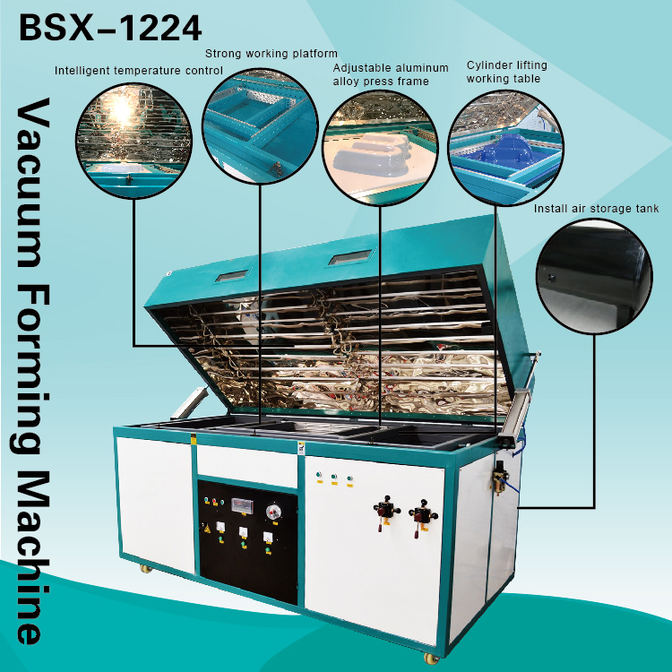 Bytcnc Semi Automatic Thermoforming Machine for Plastic Signs