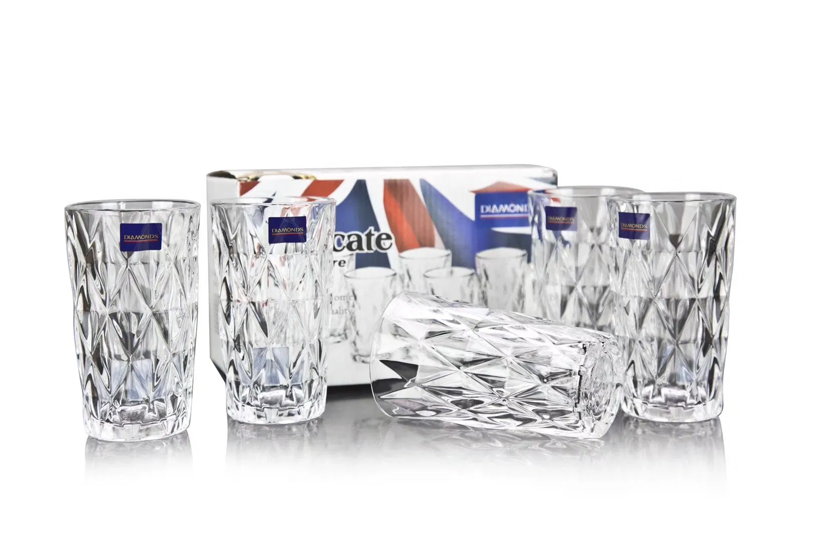 Crystal Clear Glass Handle Cup for Hot and Cold Beverages