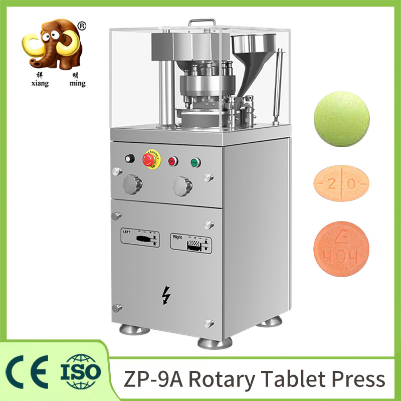 Zp-9A Xanax 0.1/0.25/0.5 Tablet Forming 60kN Pressure Medicine Pressing Machine Automatic