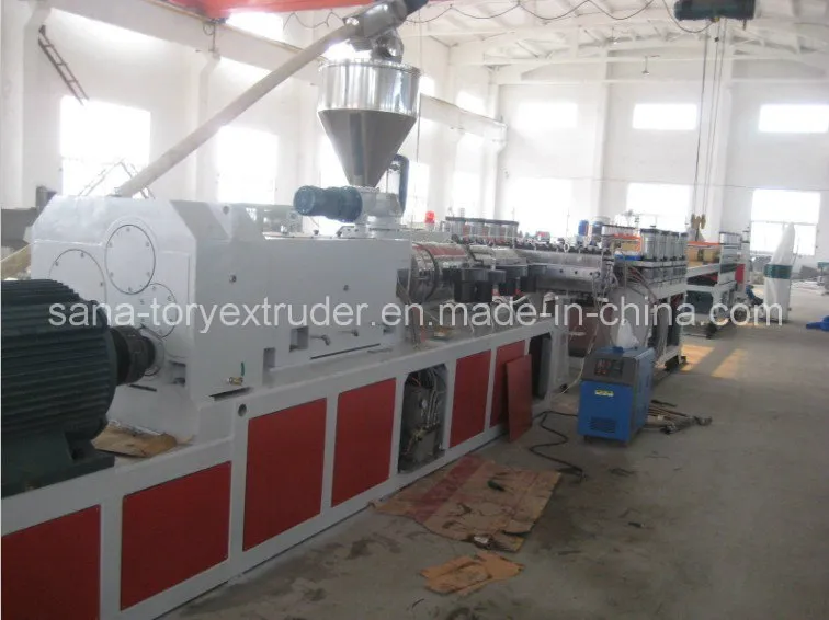 Conical double screw extruder