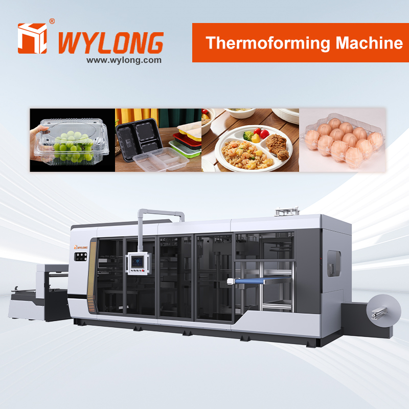 Industrial Thermoforming Tray &amp; Lid Manufacturing Forming Machine