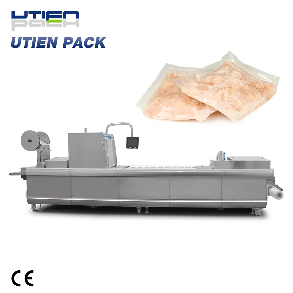 Fresh Meat Block Pork Poultry Vacuum Thermoforming Packaging Equipment in Flexible Film