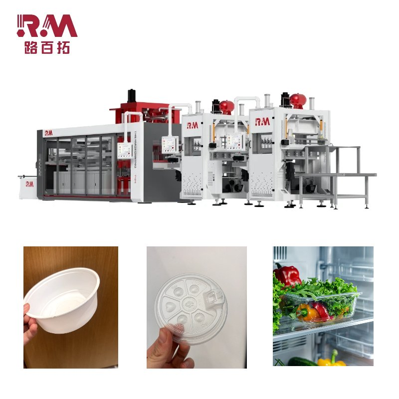 Industrial Thermoforming Machine - Large Size Plastic Tray &amp; Lid Forming Equipment