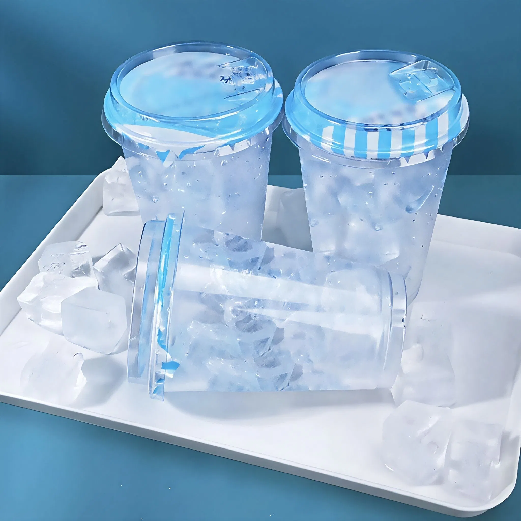 Clear Plastic Pet Ice Cup for Beverage Juice for 711 Convenience Store