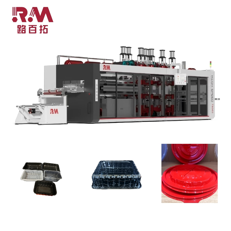 Pressure Forming Auto-Stacking High-Yield Thermoforming Machine for Disposable Plastic Catering Containers