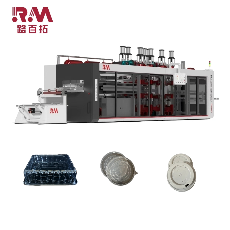 Pressure Forming Auto-Stacking High-Yield Thermoforming Machine for Disposable Plastic Catering Containers