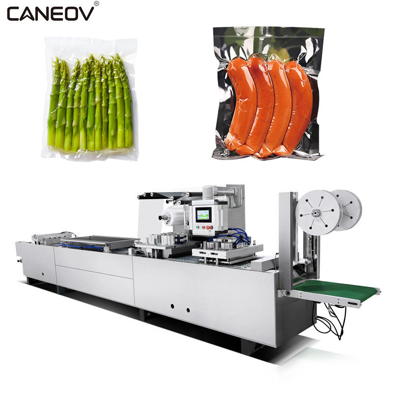 High-Speed Thermoforming Vacuum Packaging System for Processed Meat and Sausages