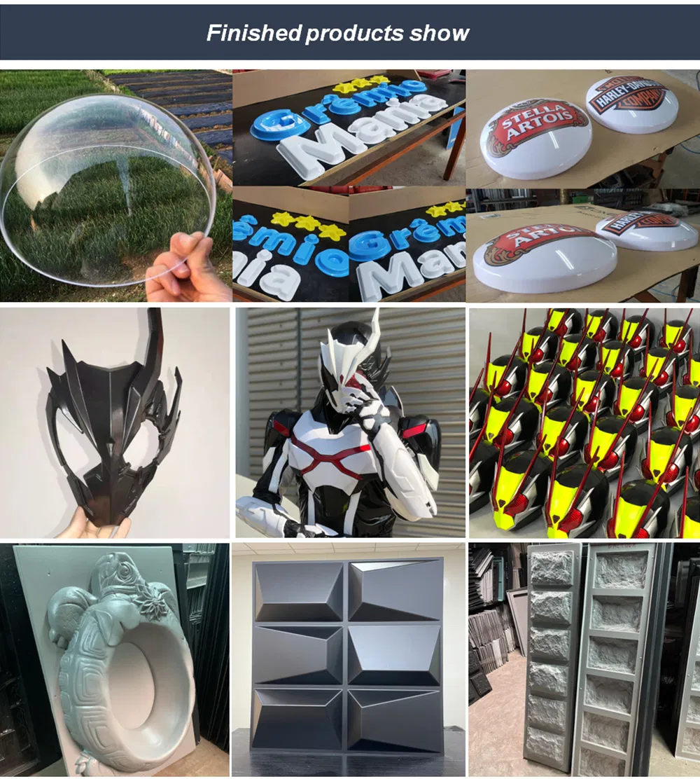 Automatic Sheet Former Vacuum Forming Thermoforming Machine for Plastic ABS PVC Sign Shell Prop Cosplay