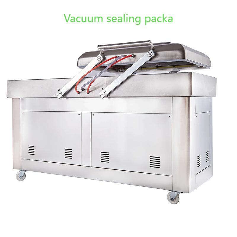 Food Packaging Machine Electric Fresh Food Meat Fish Tray Heat Sealer Packing Cooked Food Plastic Vacuum Tray Sealing Machine