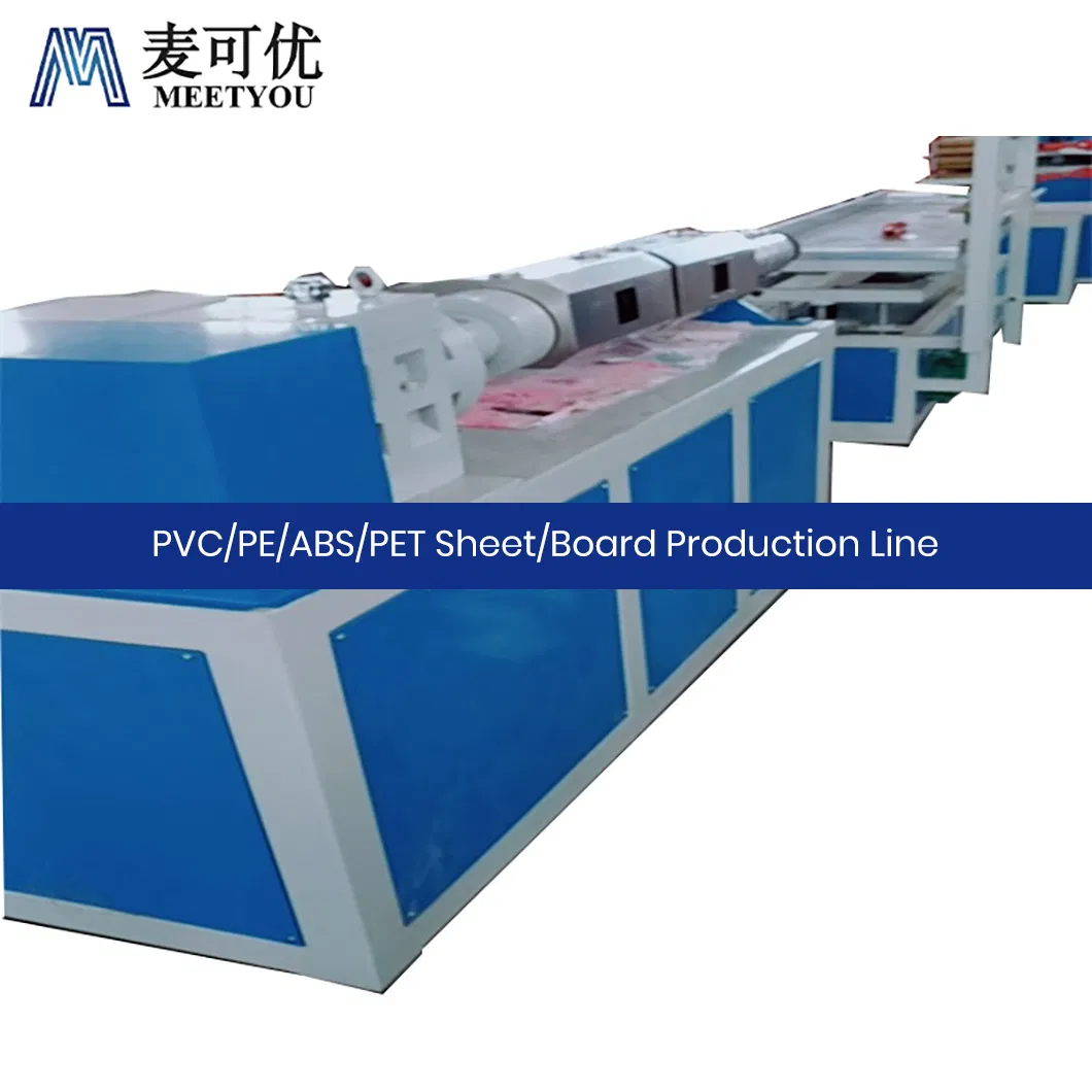 Meetyou Machinery PVC PE ABS Pet Twin Sheet Thermoforming Machine Suppliers OEM Custom 8mm PVC Sheet Production Line China Multifunctional Sheet Extrusion Line