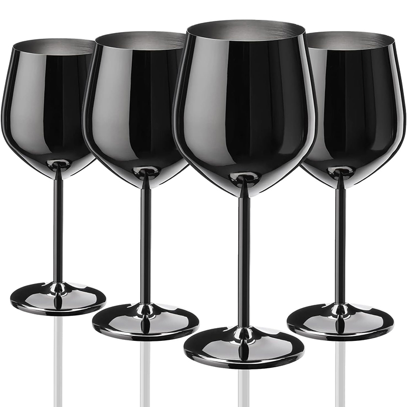 Wholesale Unbreakable Metal Red Wine Cup for Restaurant Hotel