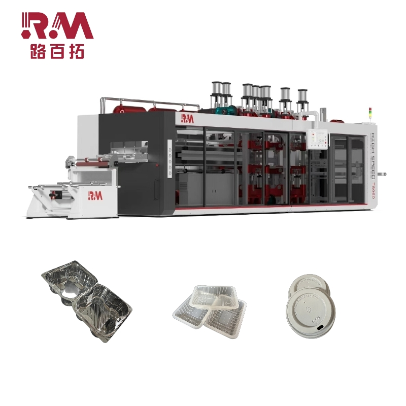 High-Efficiency Roll-Fed Thermoforming Machine for Plastic Trays, Food Boxes &amp; One-Piece Boxes