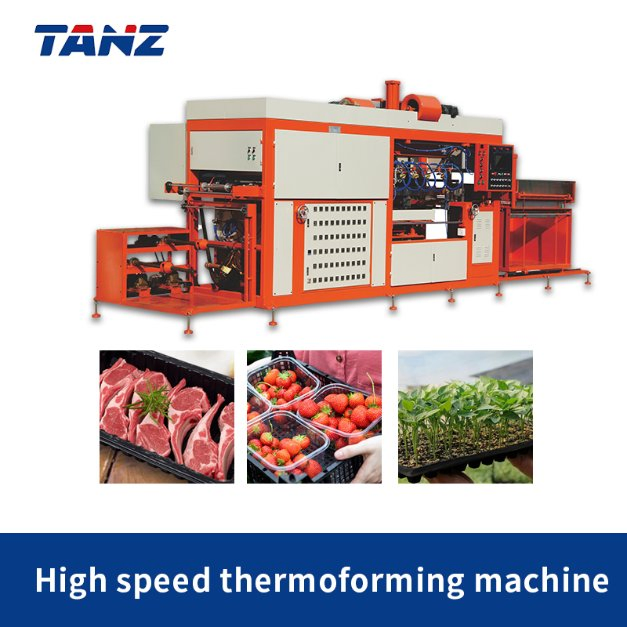 Tz-1220f Semi-Automatic Vacuum Forming Machine Plastic Plate Box Thermoforming Machine