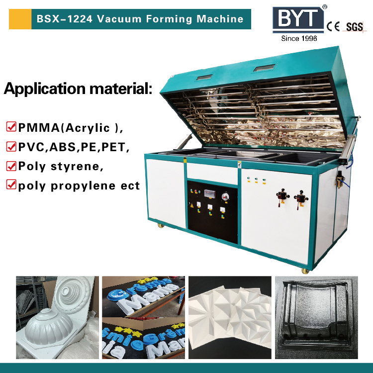 Bytcnc Semi Automatic Thermoforming Machine for Plastic Signs