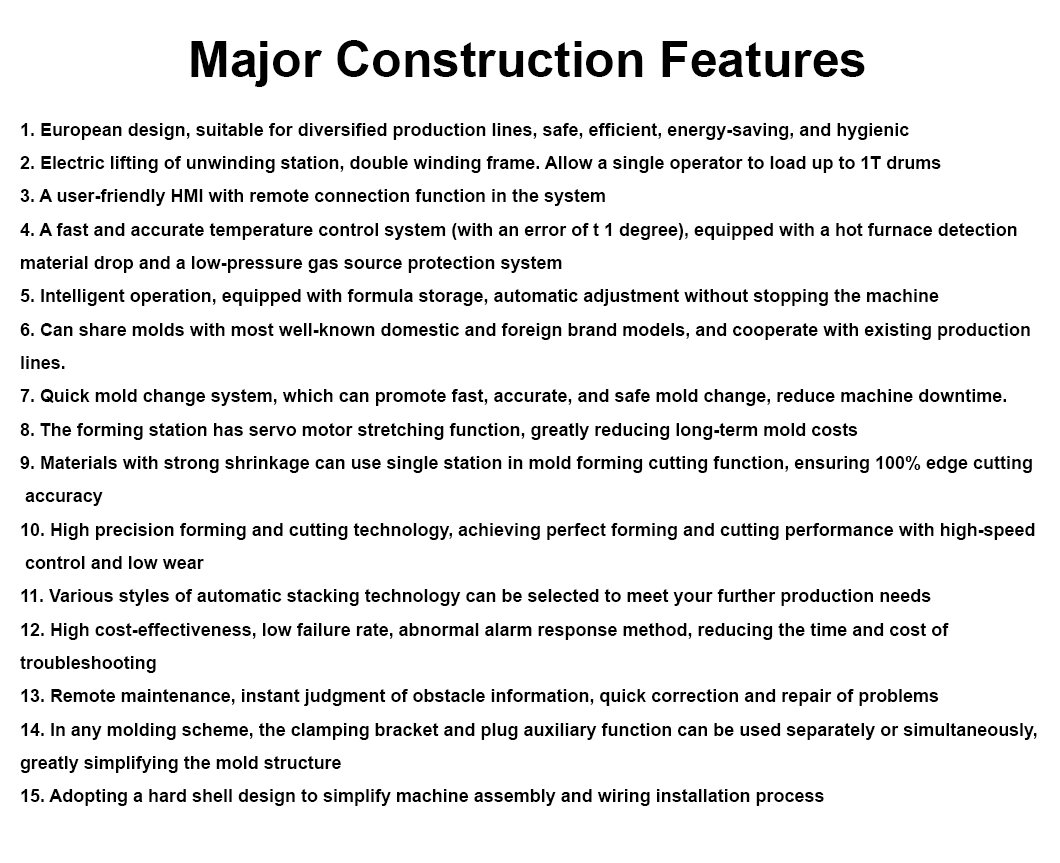 Plastic Packaging Round Lid Clamshell Box Deli Tray Making Machine