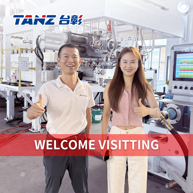 Tan Z Low Energy Consumption PLA Sheet Extrusion Line 600kg One Hour Twin Screw Non Drying 4% Discount Install Training Service