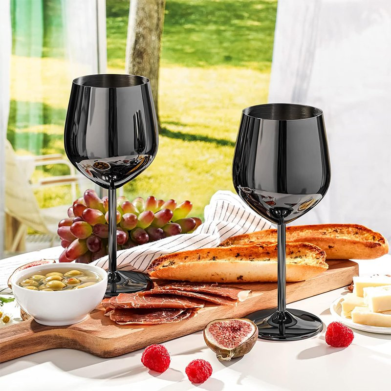 Wholesale Unbreakable Metal Red Wine Cup for Restaurant Hotel