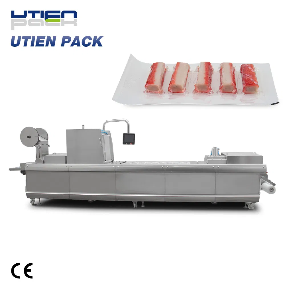Low Price Fresh Meat Block Pork Poultry Vacuum Thermoforming Packaging Equipment in Flexible Film