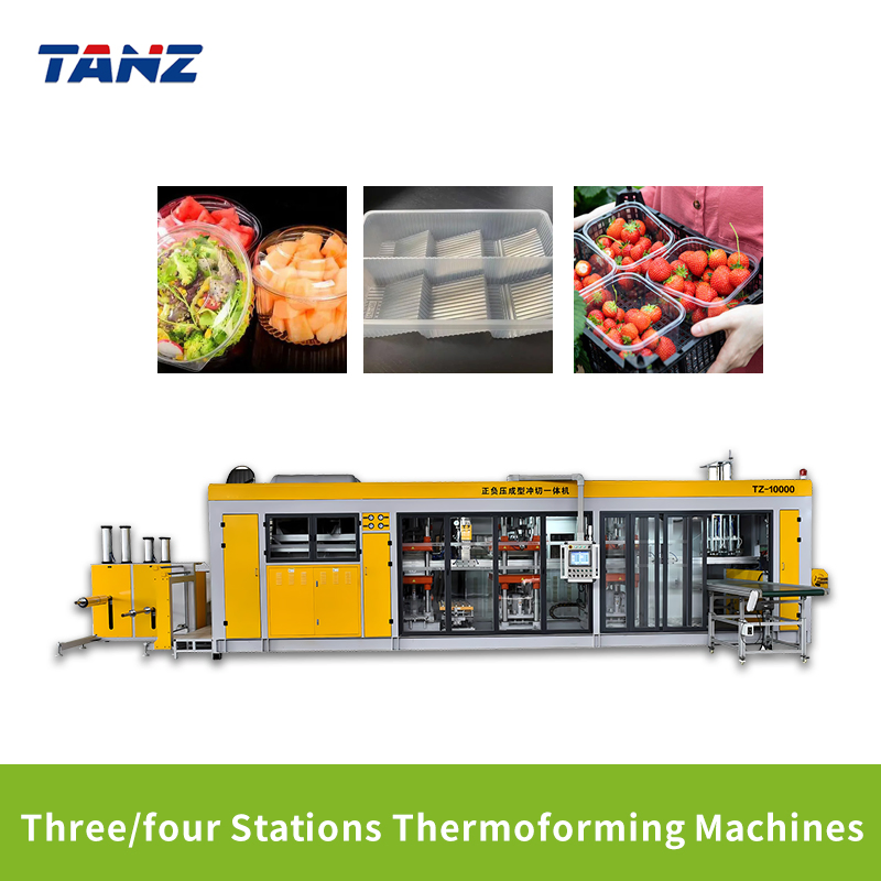 Manufacture 760X950mm Negative Pressure Forming Plastic Making Louch Box Thermoforming Machine Tz-7695