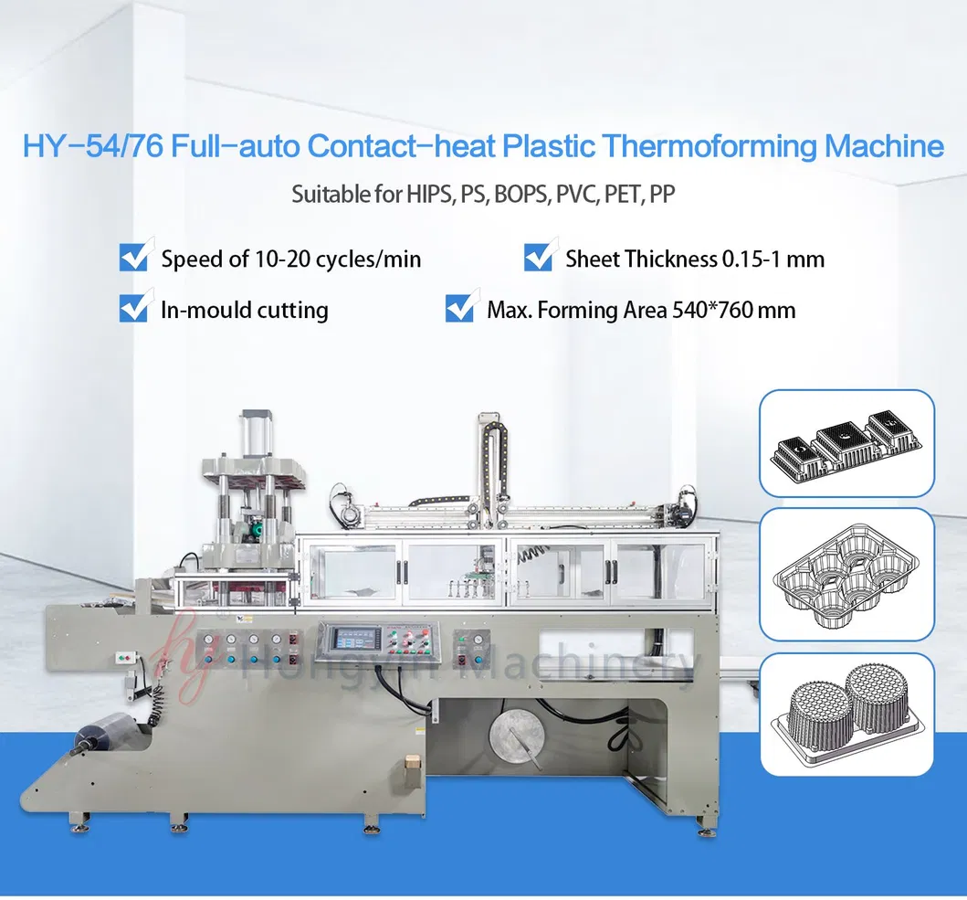 Automatic Roll-Fed Plastic Thermoforming Machine
