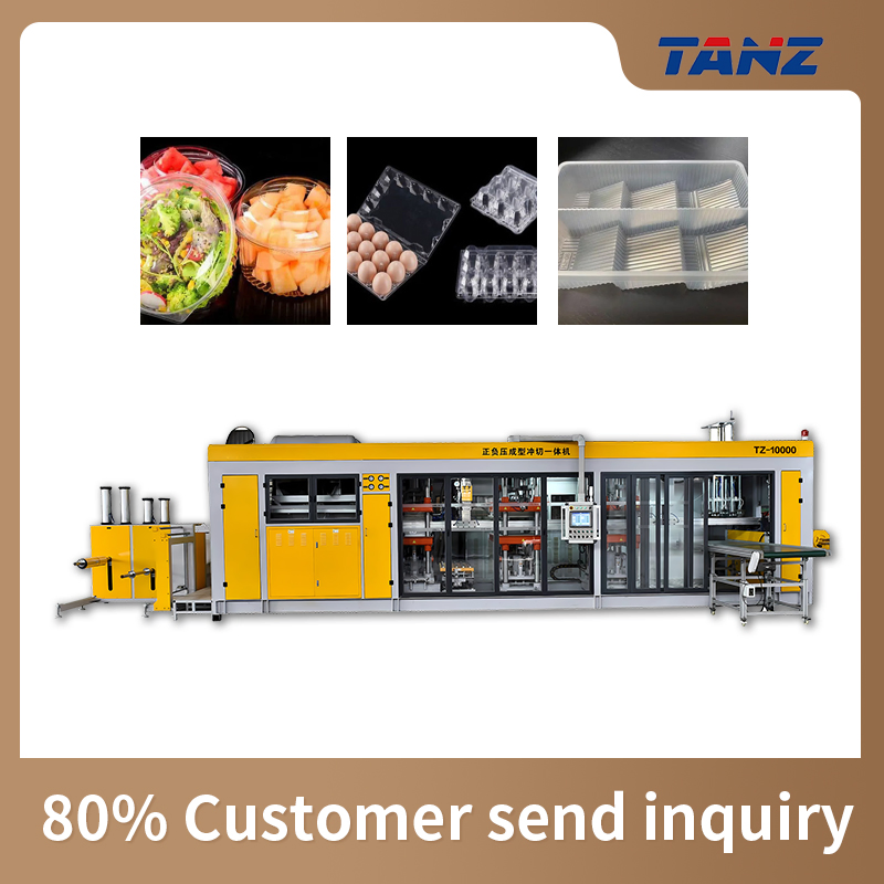 China Factory Automatic Plastic Food Egg Medical Packaging Finished Tool Trays Thermoforming Machine